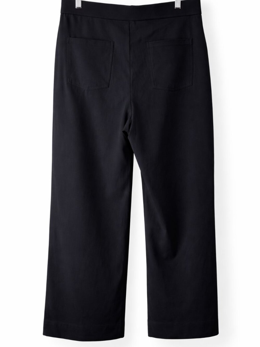 NWT Halara Wide Leg Pull On Pants Black Button Detail High Rise XL Petite - Picture 4 of 5